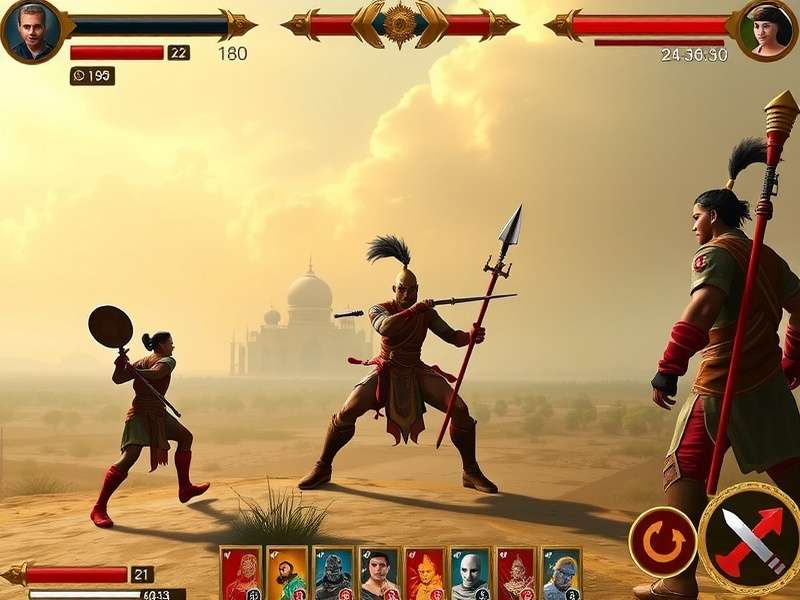 Indian players discussing Gladiator Haryanvi Warrior X